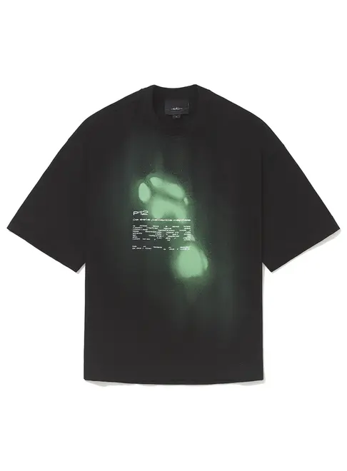 CAMISETA OVER  "TEORIA DOS PASSOS" - PRETO