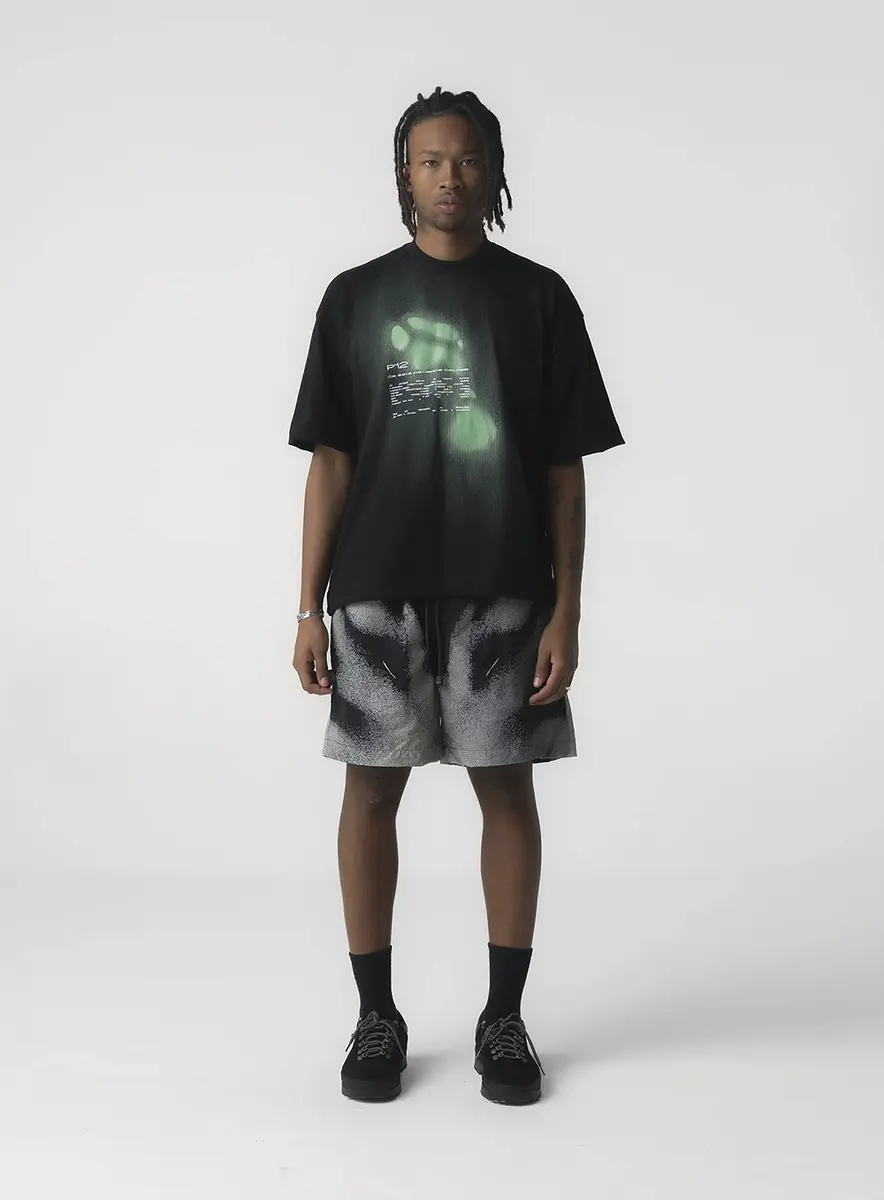 CAMISETA OVER  "TEORIA DOS PASSOS" - PRETO