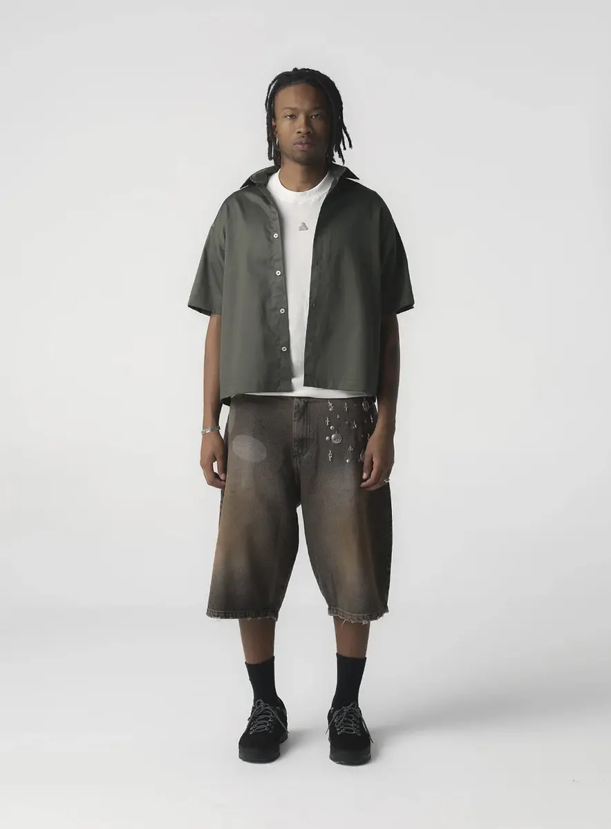 CAMISA BOTAO  "SHARP" - VERDE