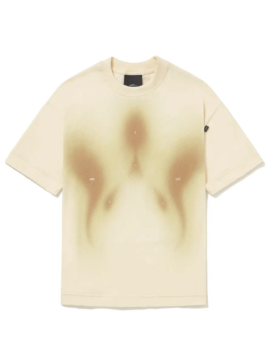 CAMISETA REGULAR "VELA" - BEGE