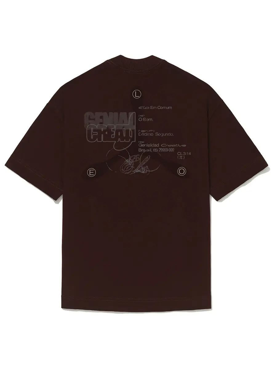 CAMISETA OVER  "GORE" - MARROM