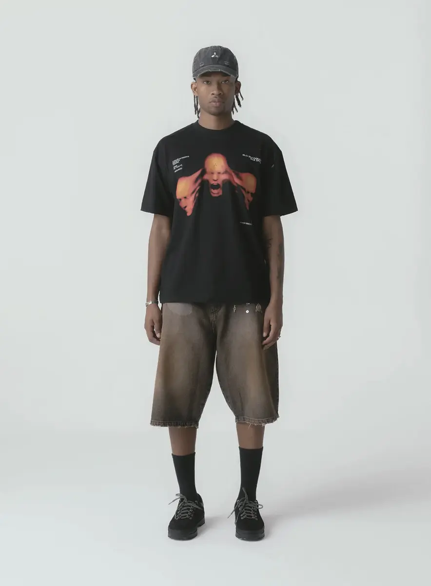 CAMISETA REGULAR  "RAGE" - PRETO