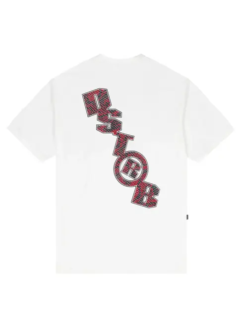 SNAKESKIN T-SHIRT IN OFF-WHITE