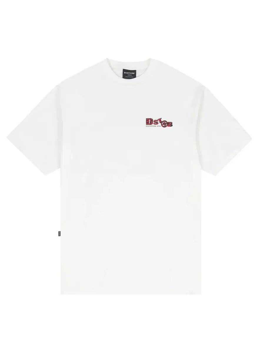 SNAKESKIN T-SHIRT IN OFF-WHITE