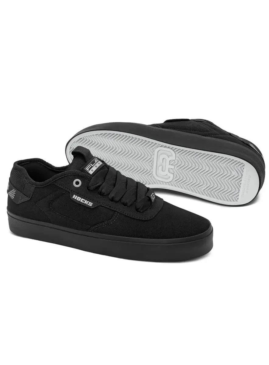 TÊNIS HOCKS FLAT CORE PRETO REFLEX