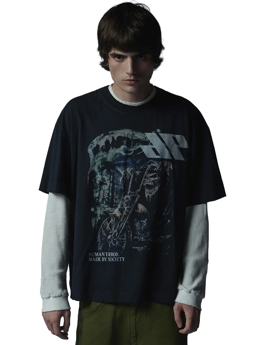 DIGIT4L SKULL VINTAGE TEE