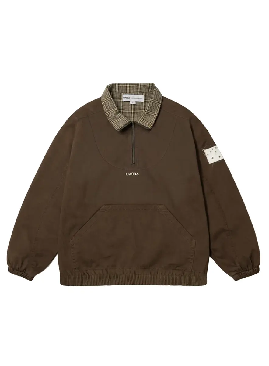 AGASALHO QUARTERZIP BARRA LOGO
