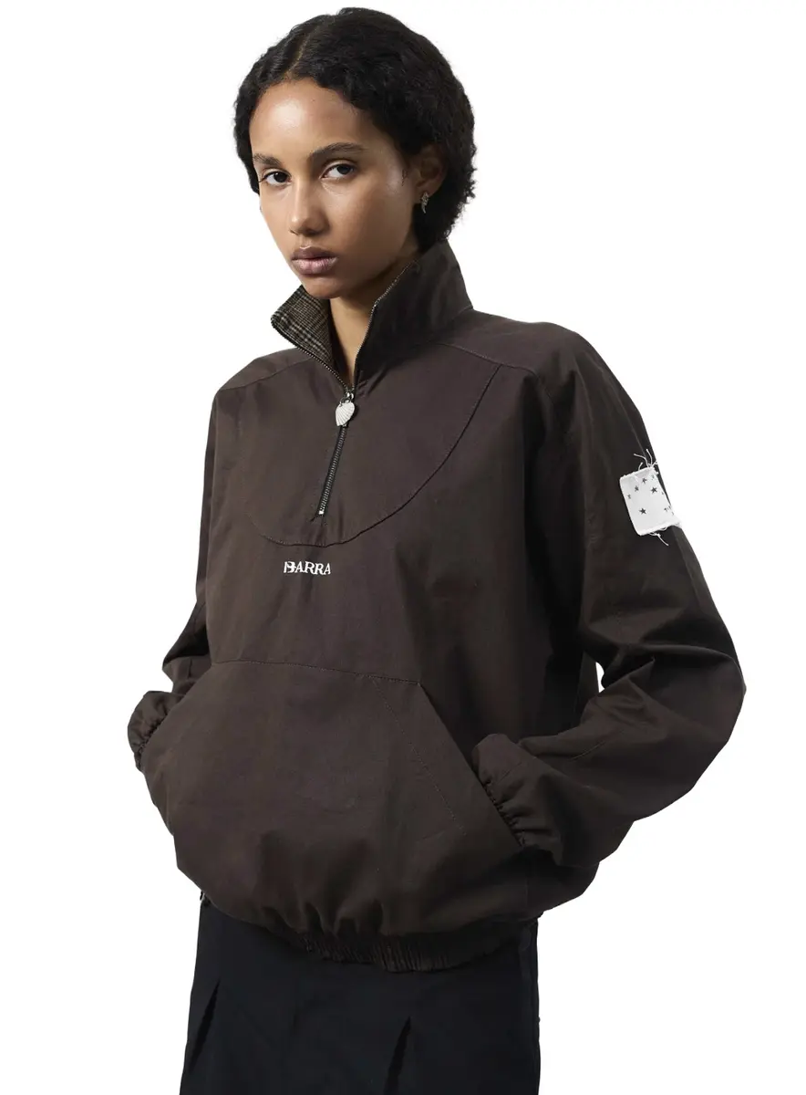 AGASALHO QUARTERZIP BARRA LOGO