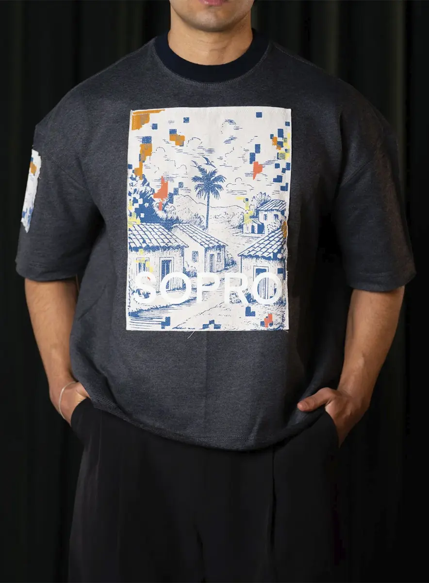 CAMISETA SOPRO BOXY CASITAS