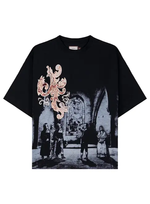 BOXY TEE DIRETORIA EM TROYES JACQUARD