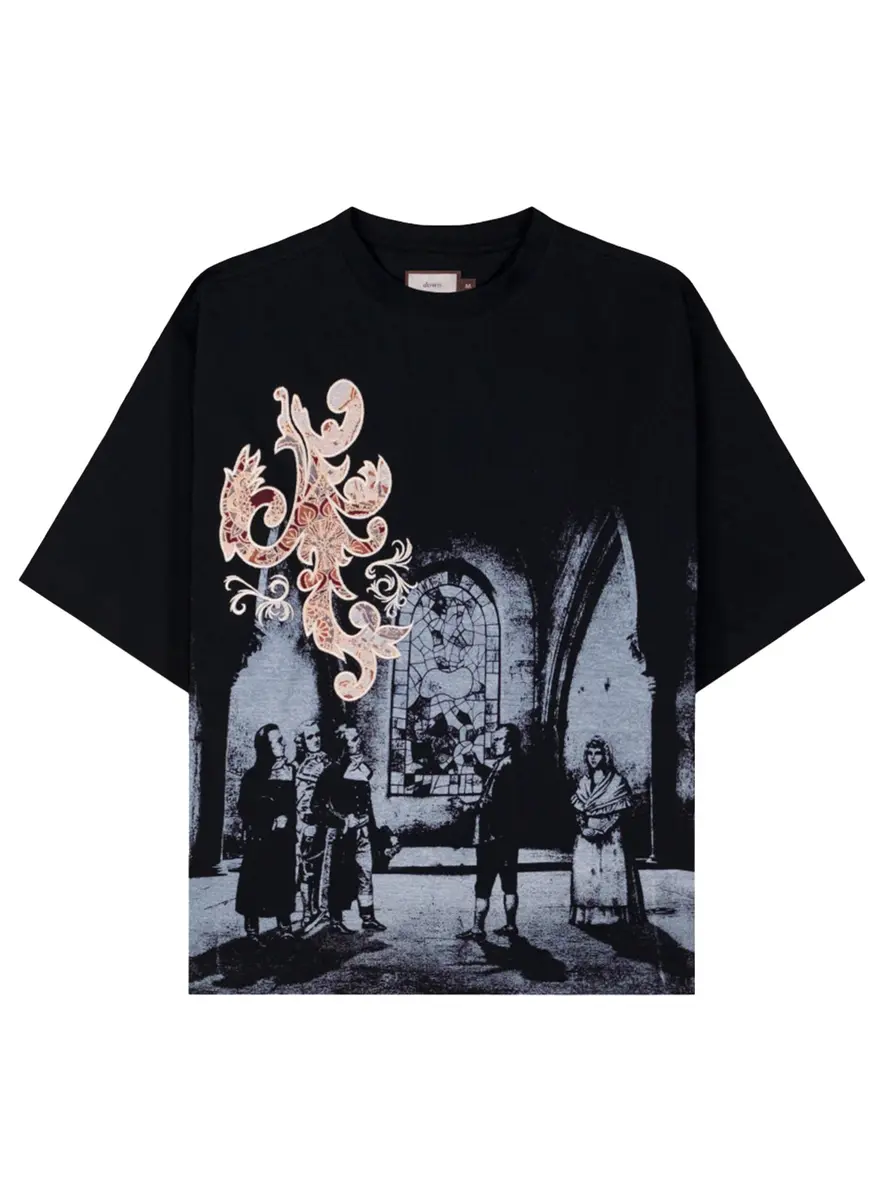 BOXY TEE DIRETORIA EM TROYES JACQUARD