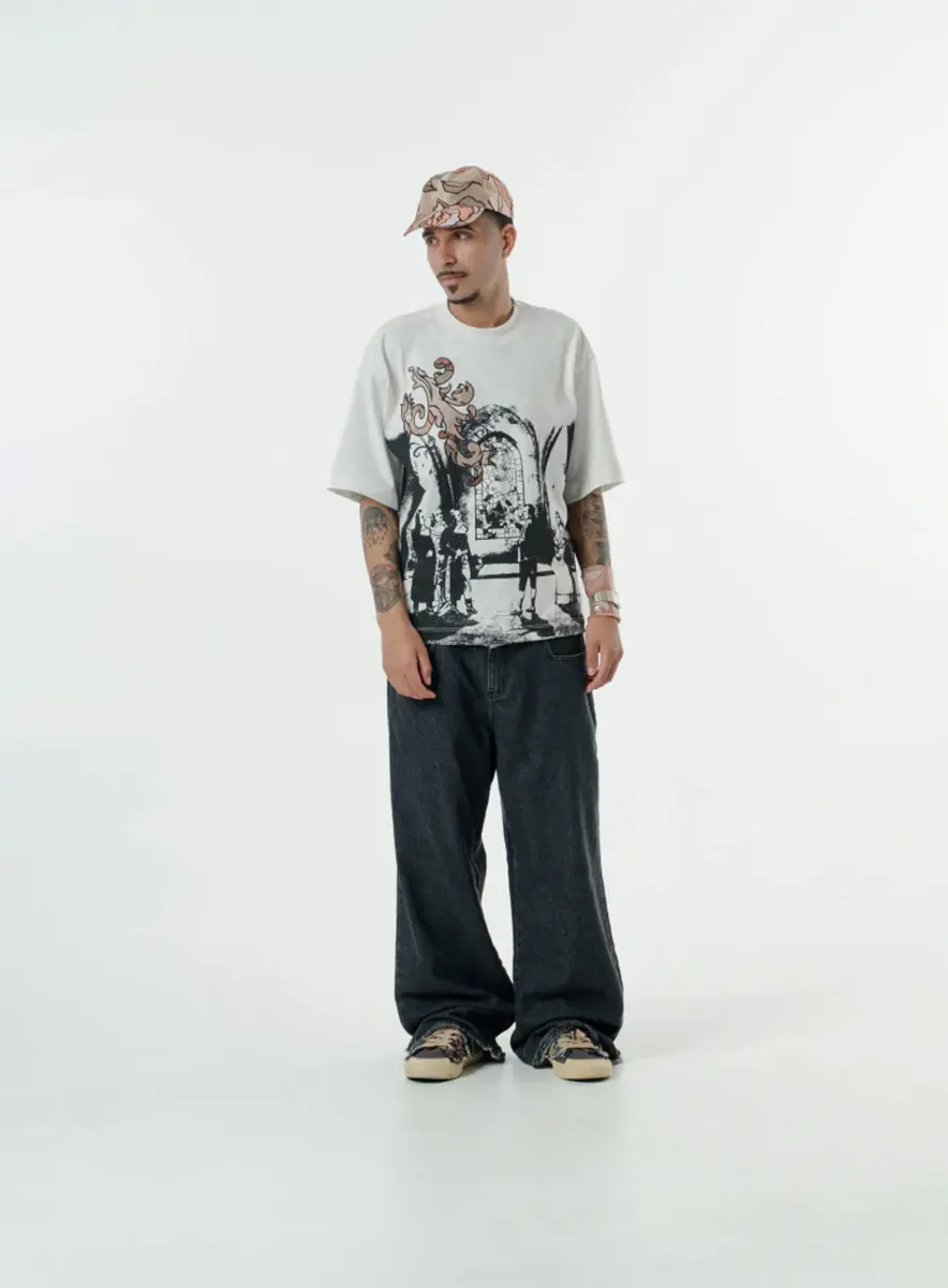BOXY TEE DIRETORIA EM TROYES JACQUARD.73